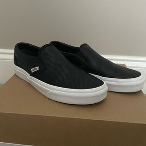 Black Leather Vans